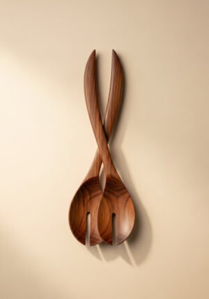 Walnut Salad Servers